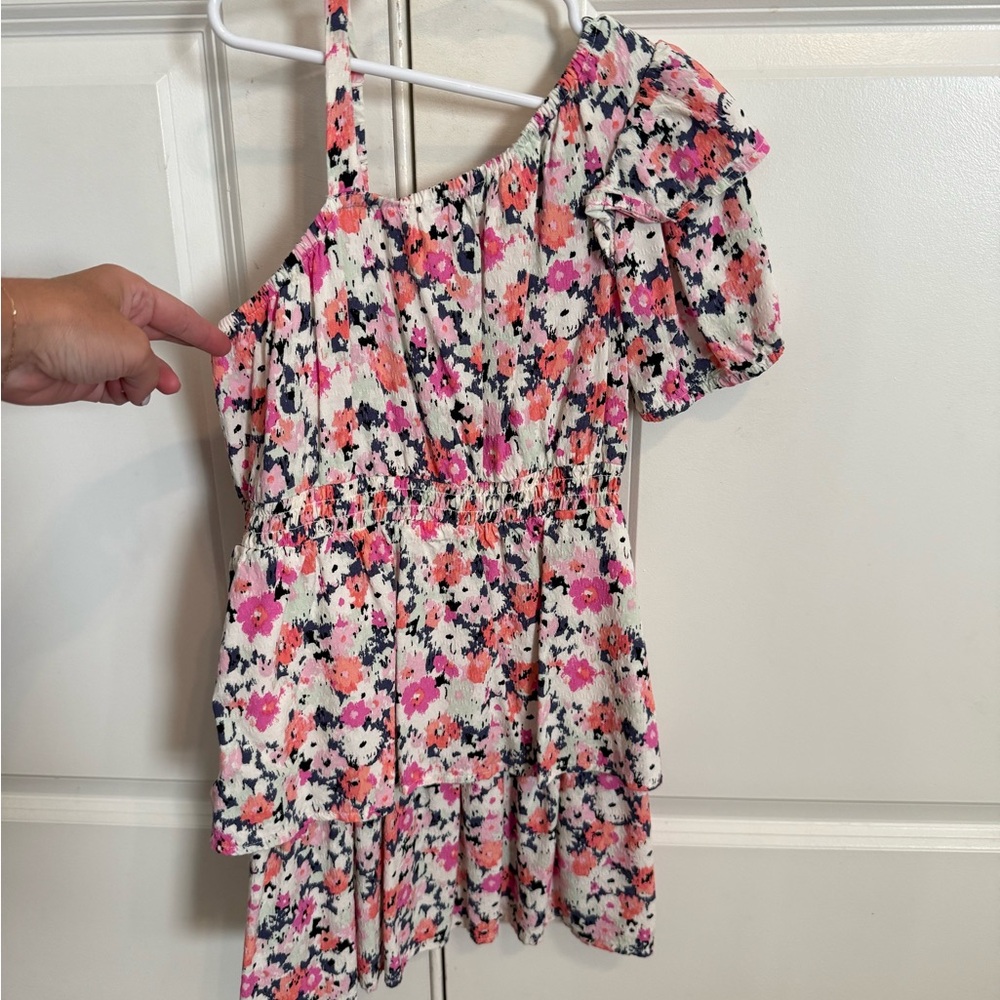 Cat & Jack Pink and Black Floral Kids Dress